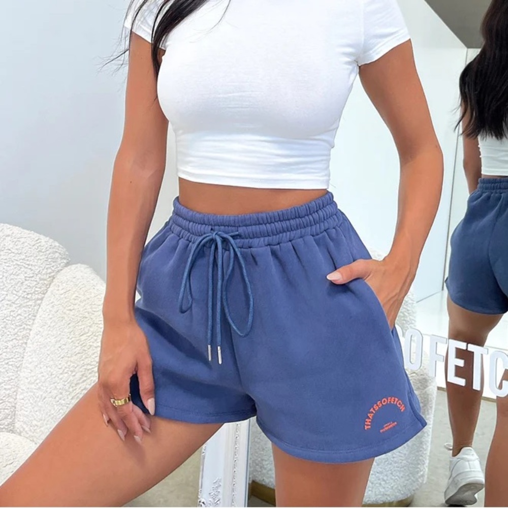 That’s So Fetch Series 2 Women's Drawstring Shorts in Navy
